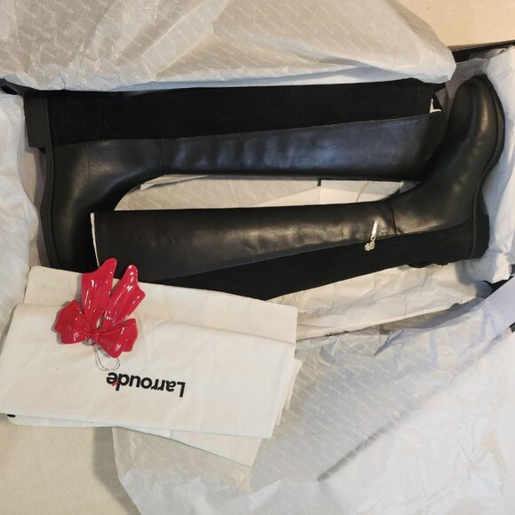 Larroudé Bergen Boot in Black - Picture 2 of 8